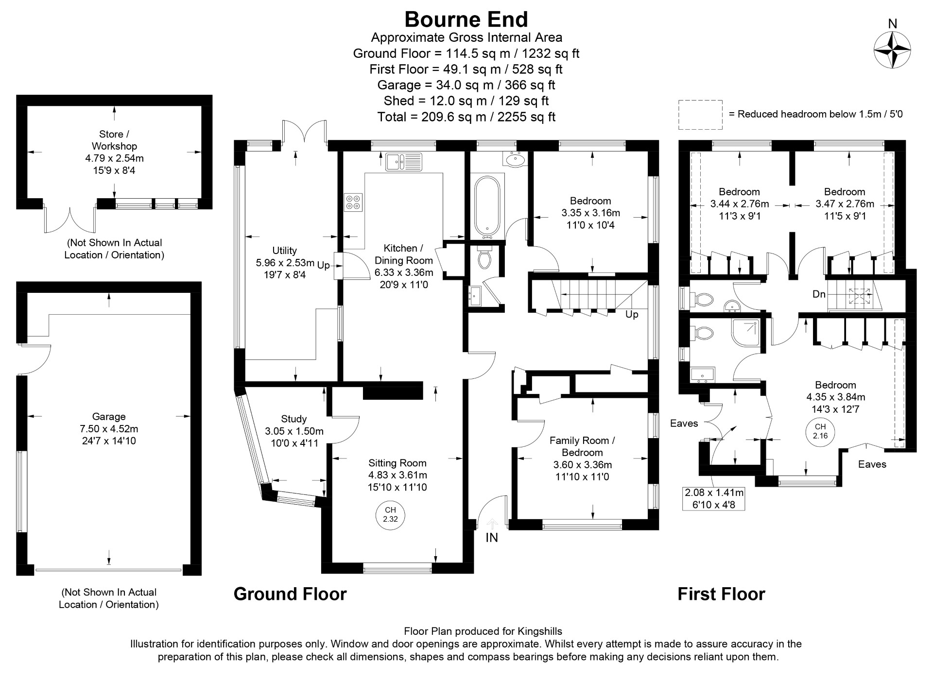 5 bed detached house for sale in West Ridge, Bourne End - Property floorplan