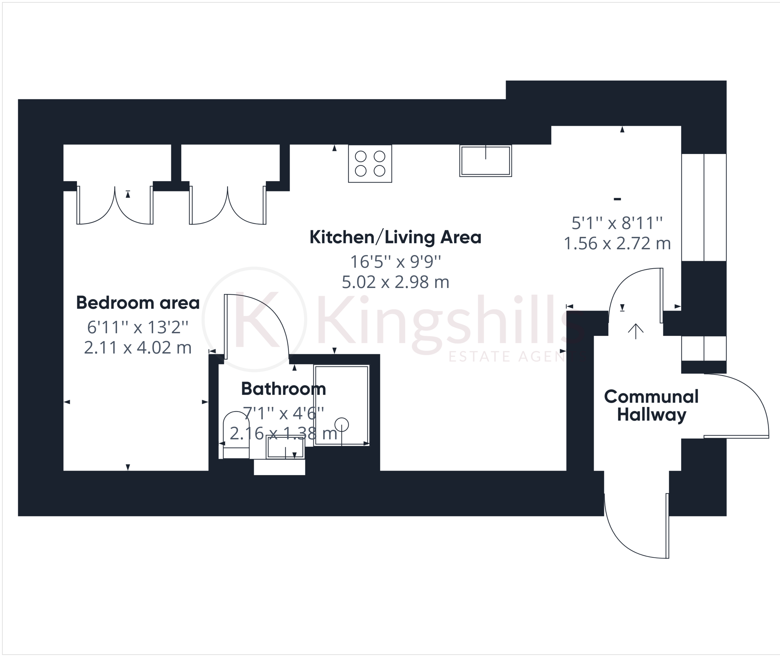 1 bed apartment for sale in Leigh Street, High Wycombe - Property floorplan