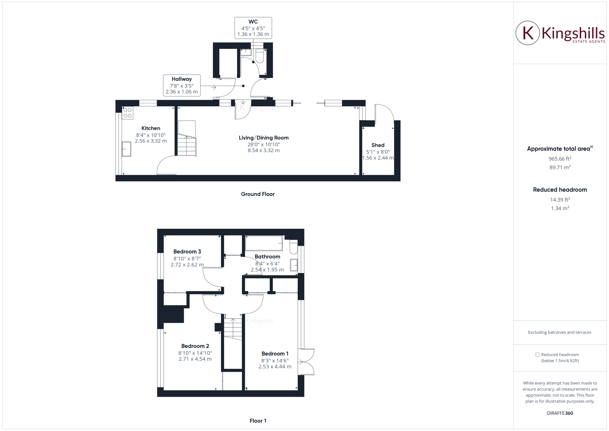 3 bed terraced house for sale in Fox Road, High Wycombe - Property floorplan