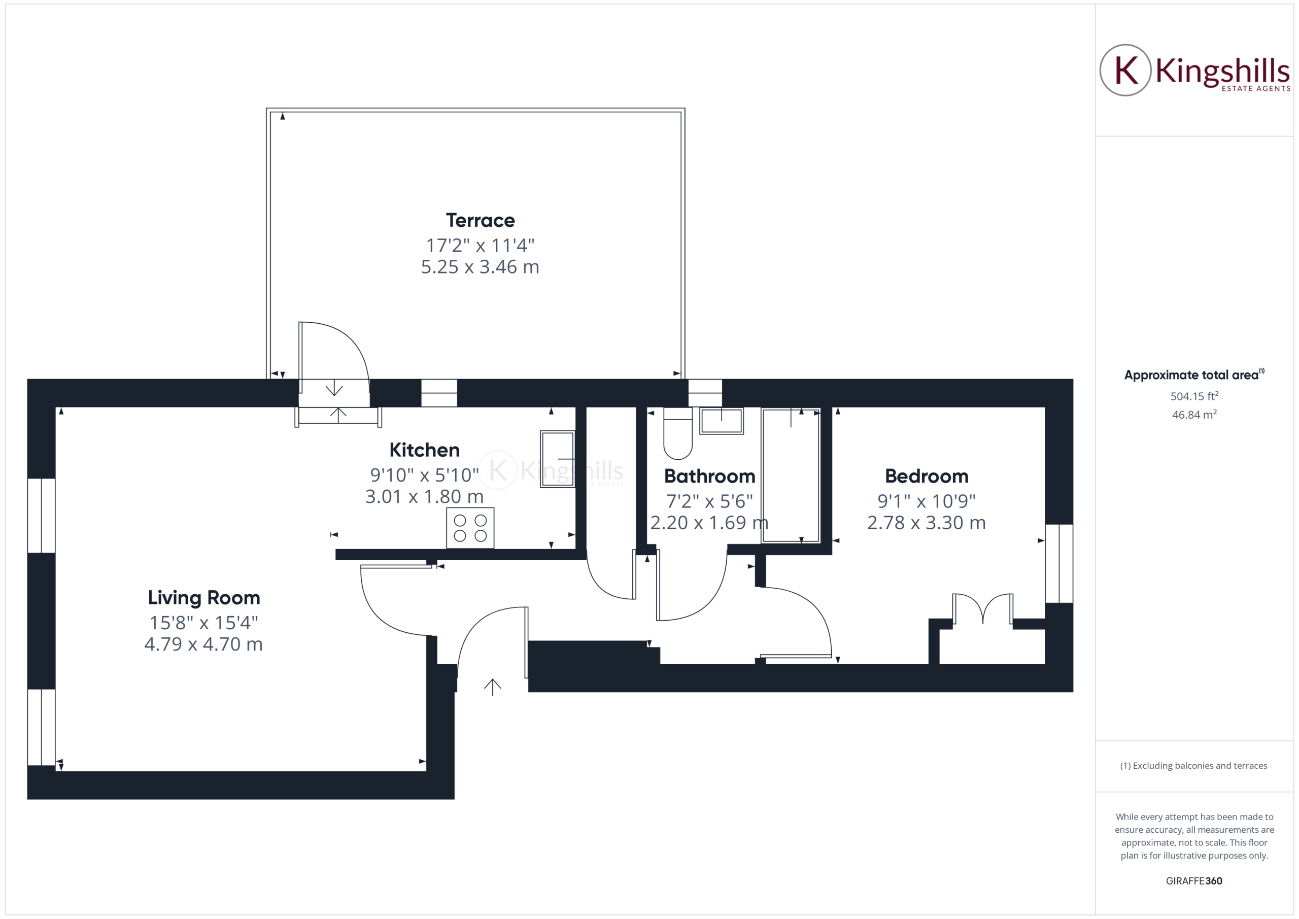 1 bed for sale in Warbler Way, High Wycombe - Property floorplan
