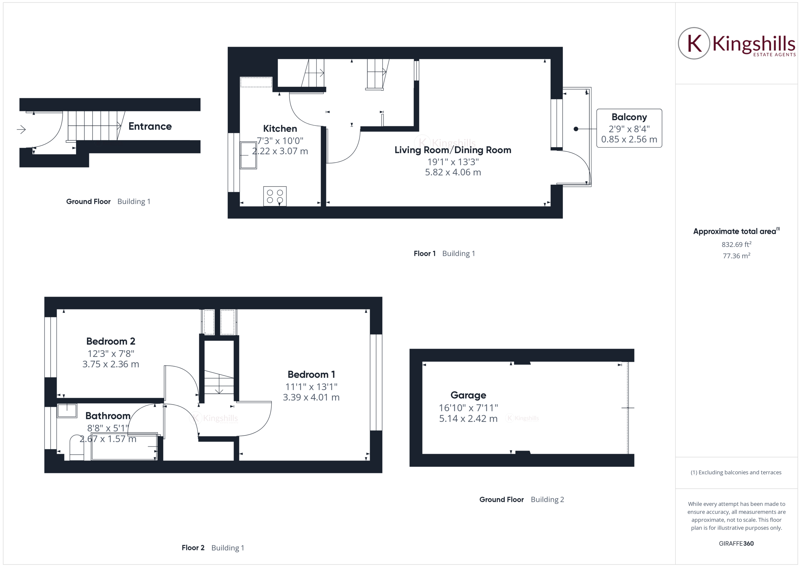 2 bed for sale in Amersham Hill, High Wycombe - Property floorplan