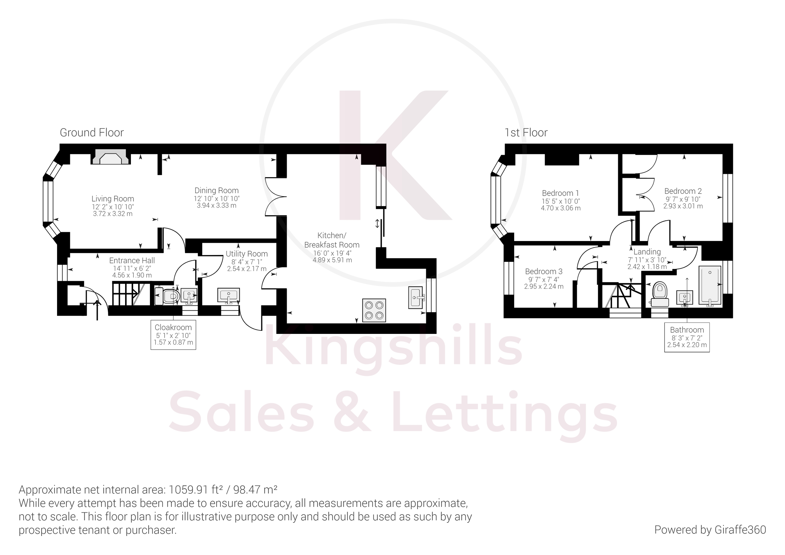 3 bed semi-detached house for sale in Beaumont Way, High Wycombe - Property floorplan