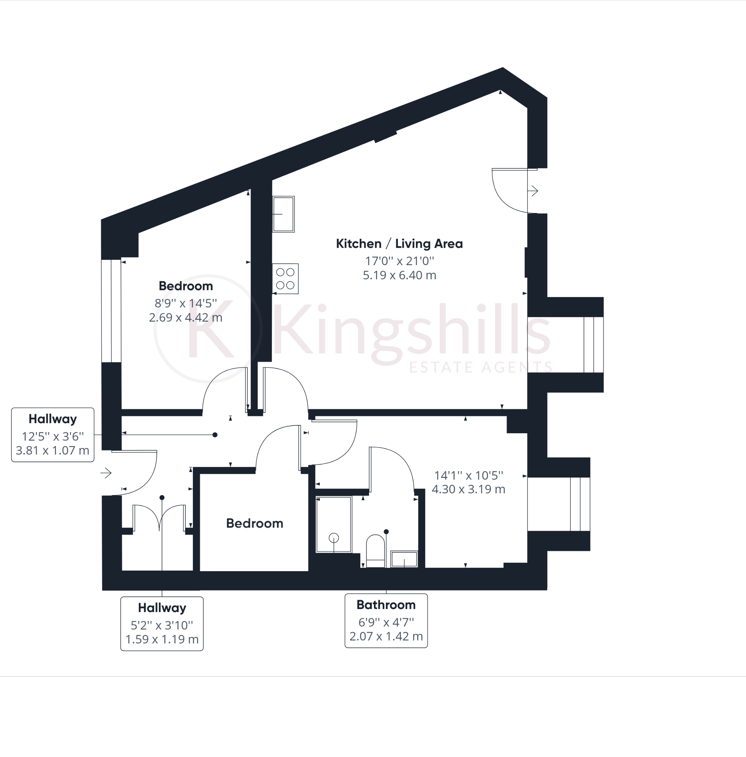 2 bed apartment for sale in The Old Works, High Wycombe - Property floorplan