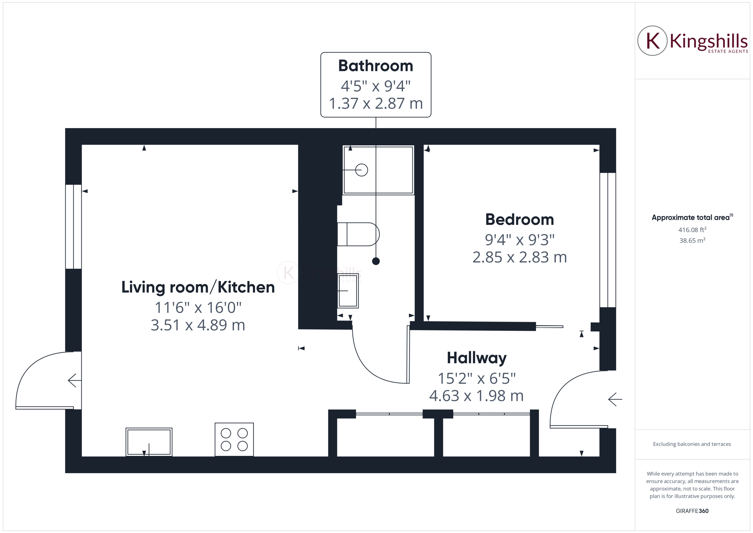 1 bed apartment for sale in The Old Works, High Wycombe - Property floorplan