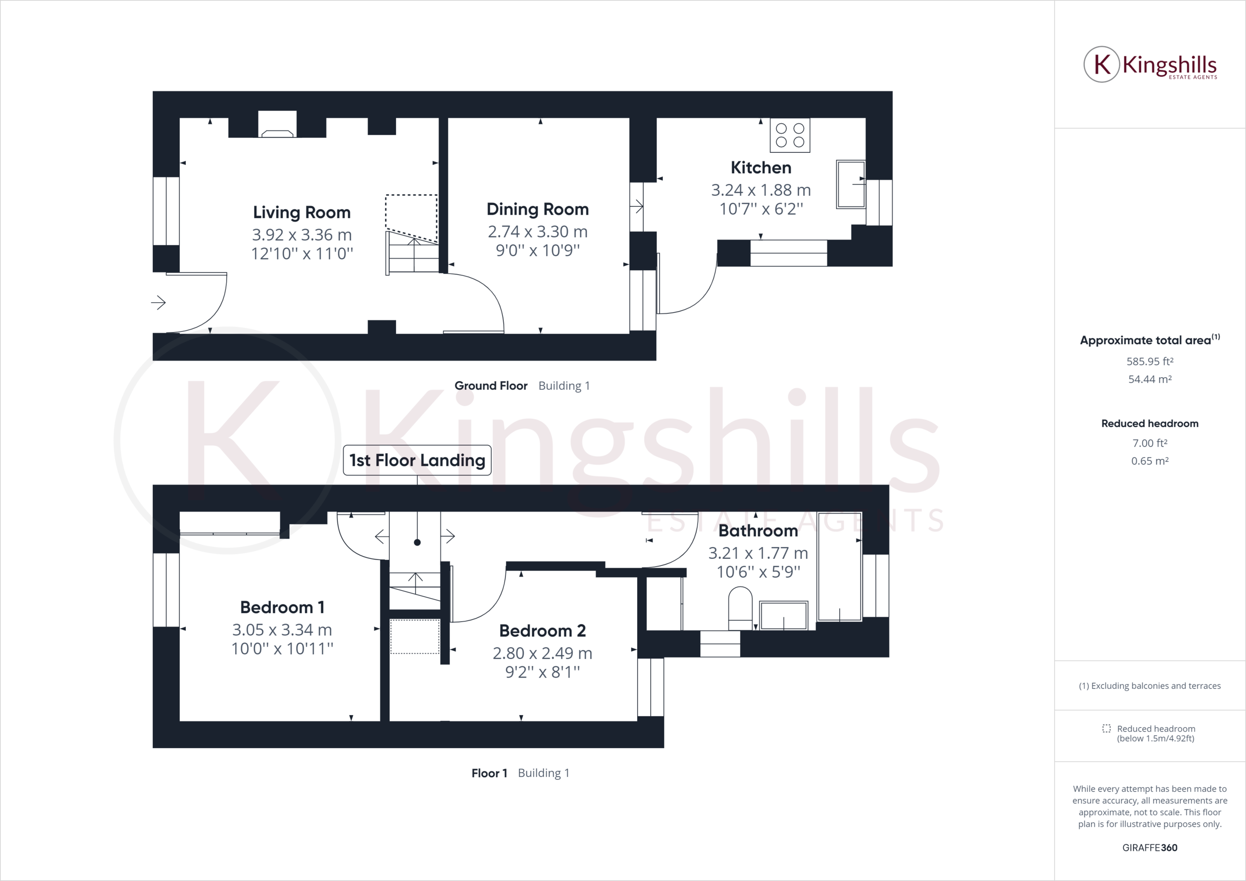 2 bed terraced house for sale in Easton Terrace, High Wycombe - Property floorplan