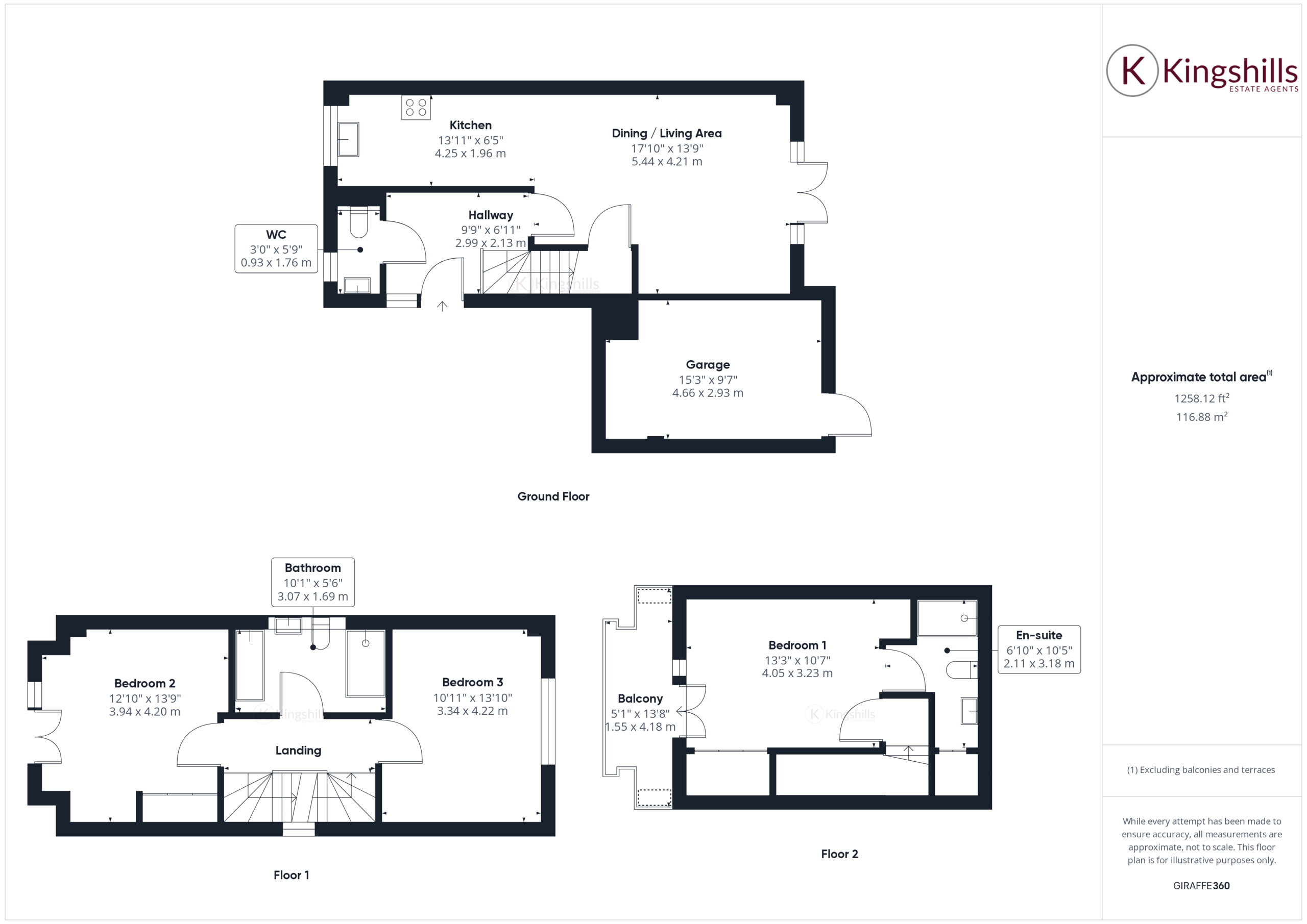 3 bed semi-detached house for sale in Leo Crescent, Princes Risborough - Property floorplan