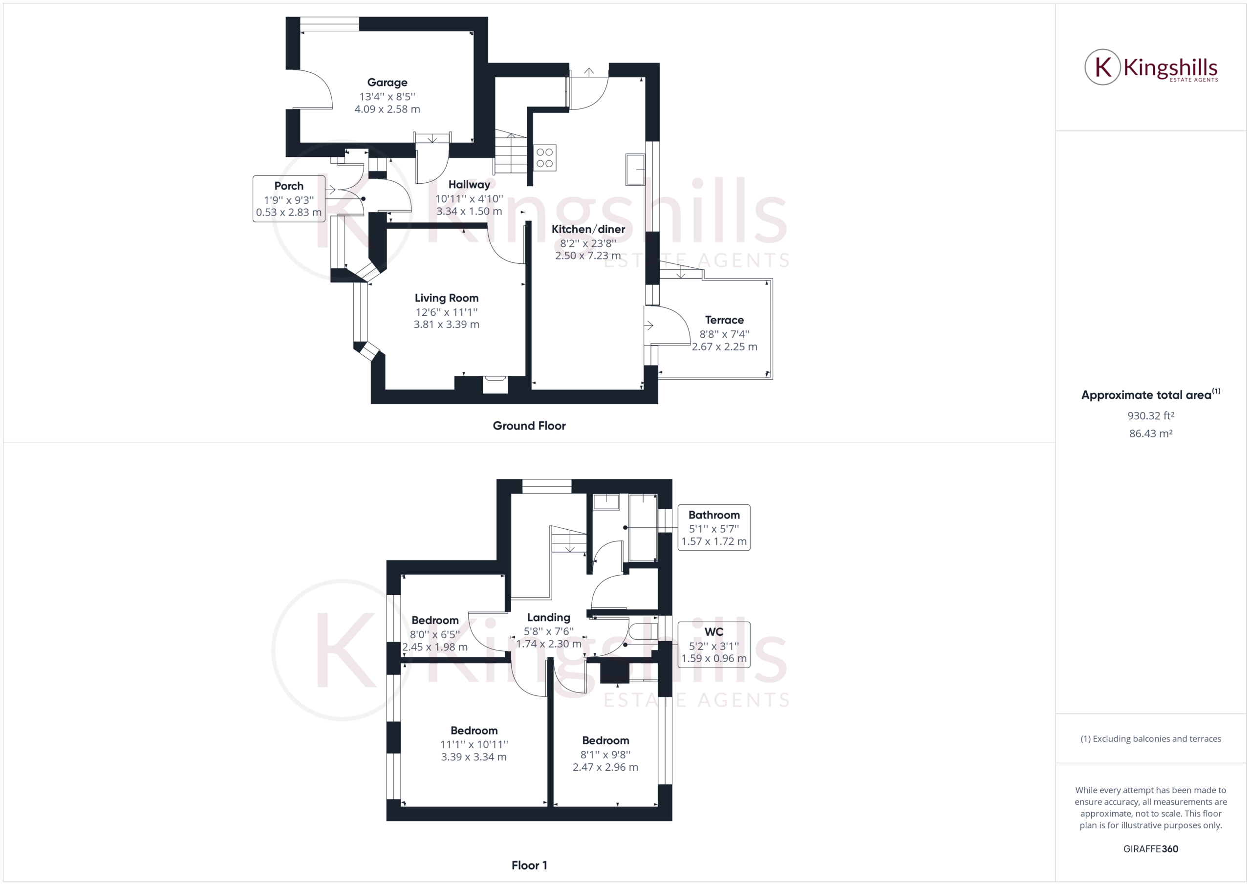 3 bed semi-detached house for sale in Deeds Grove, High Wycombe - Property floorplan