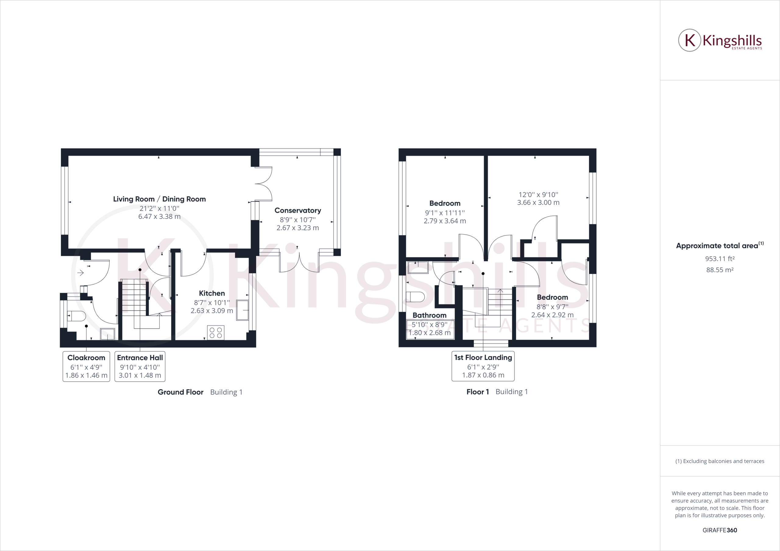 3 bed end of terrace house for sale in Ashfield Way, High Wycombe - Property floorplan