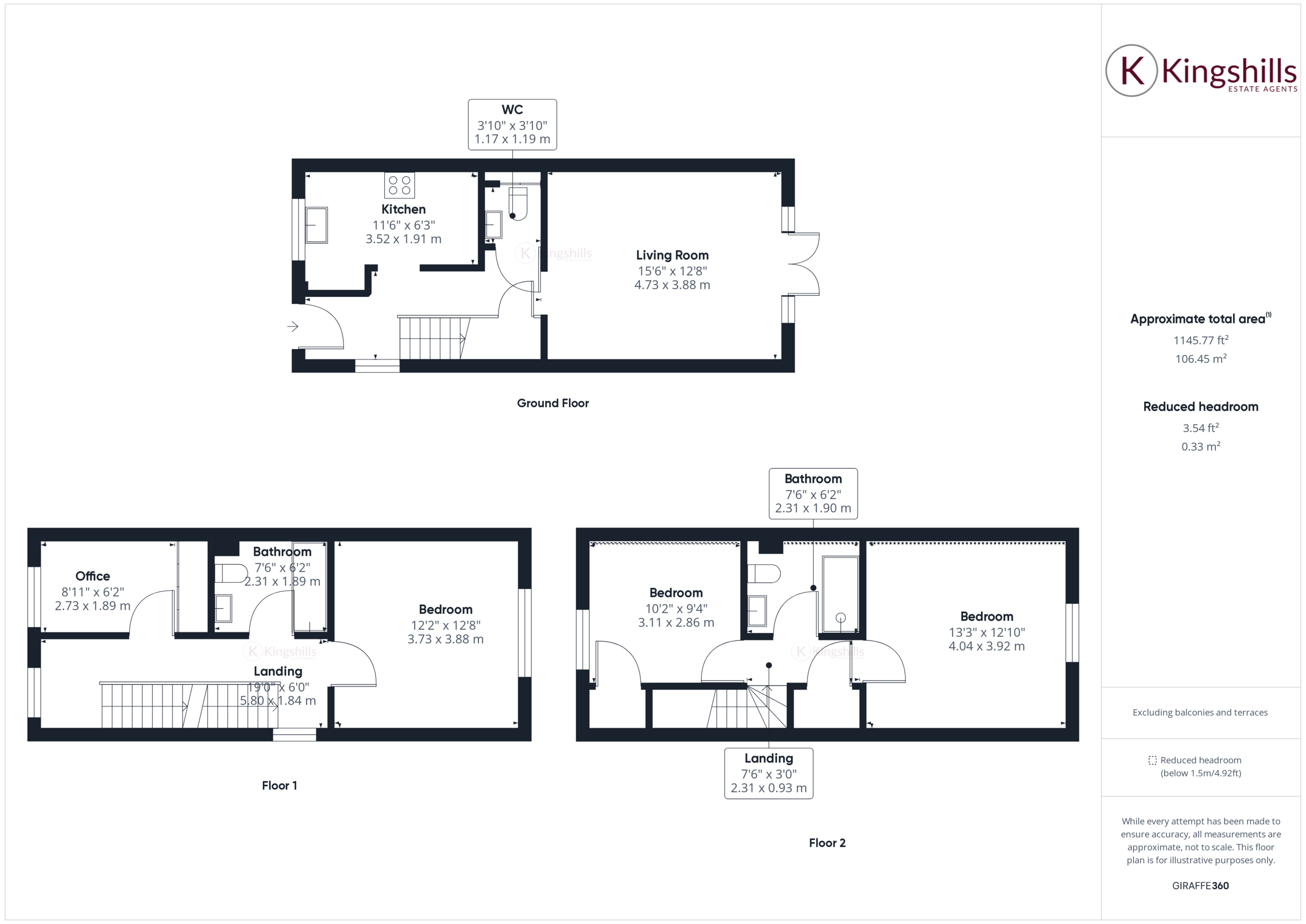 4 bed end of terrace house to rent in Hamilton View, High Wycombe - Property floorplan