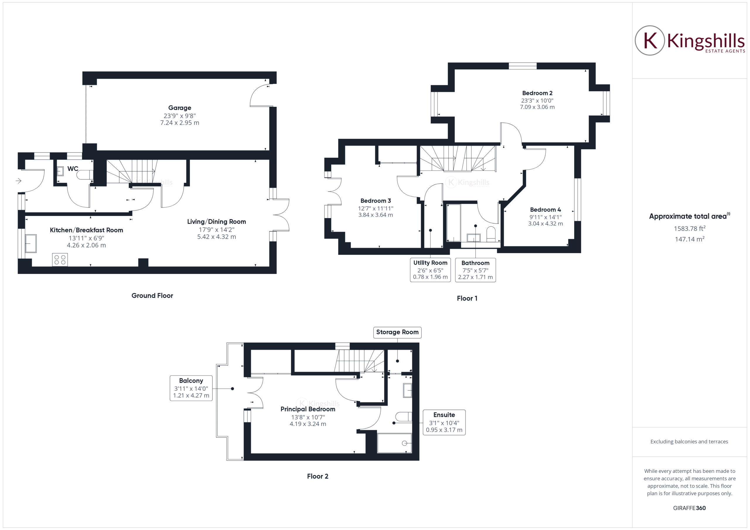 4 bed detached house for sale in Cheverton Avenue, Princes Risborough - Property floorplan