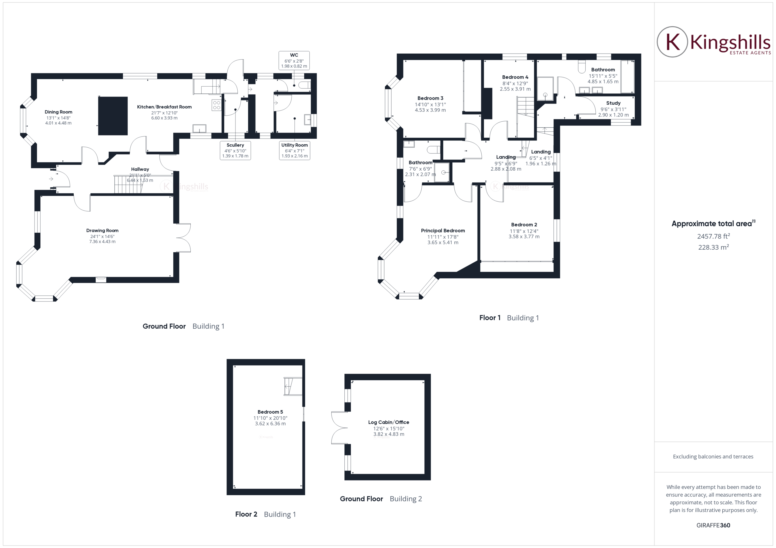 5 bed detached house for sale in Amersham Hill, High Wycombe - Property floorplan