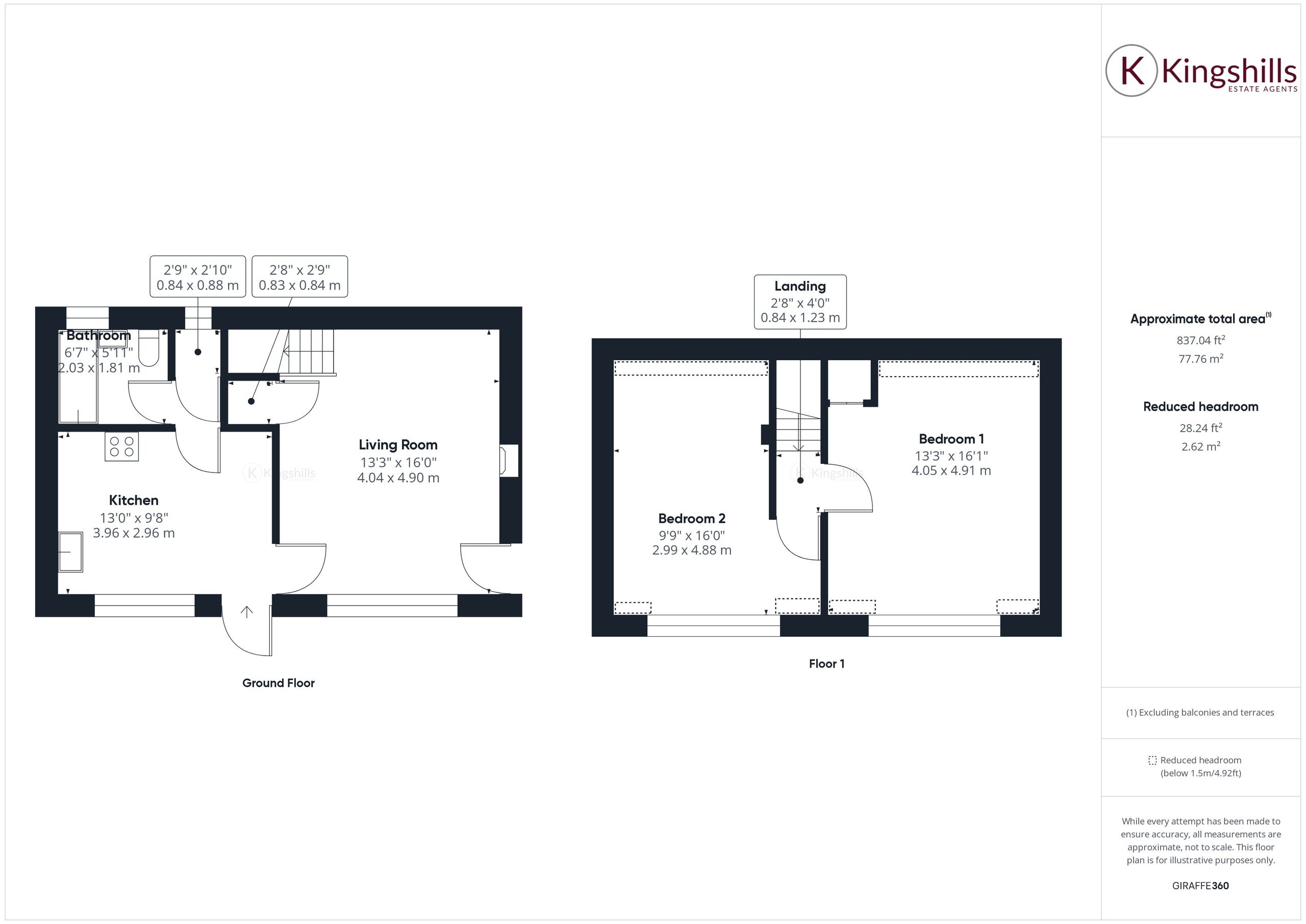 2 bed cottage to rent in Hunts Hill Lane, High Wycombe - Property floorplan