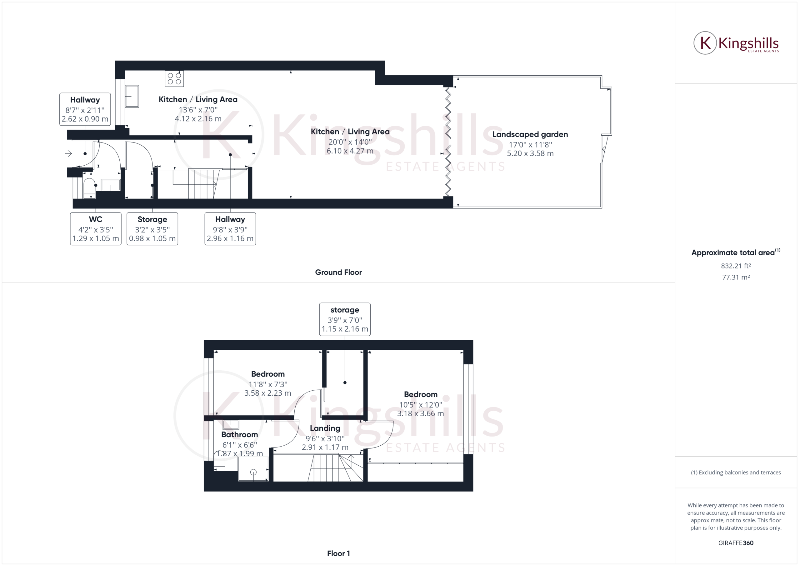 2 bed terraced house for sale in Western Drive, High Wycombe - Property floorplan