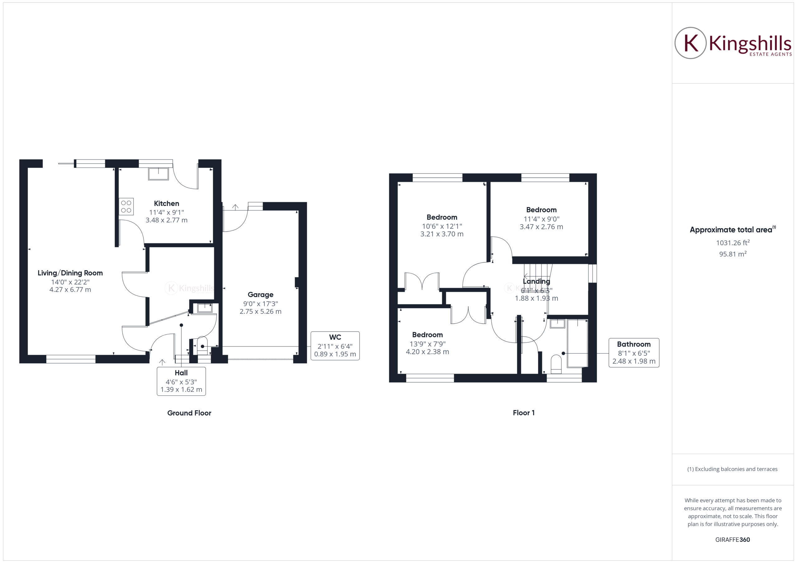 3 bed detached house for sale in Walters Ash, High Wycombe - Property floorplan