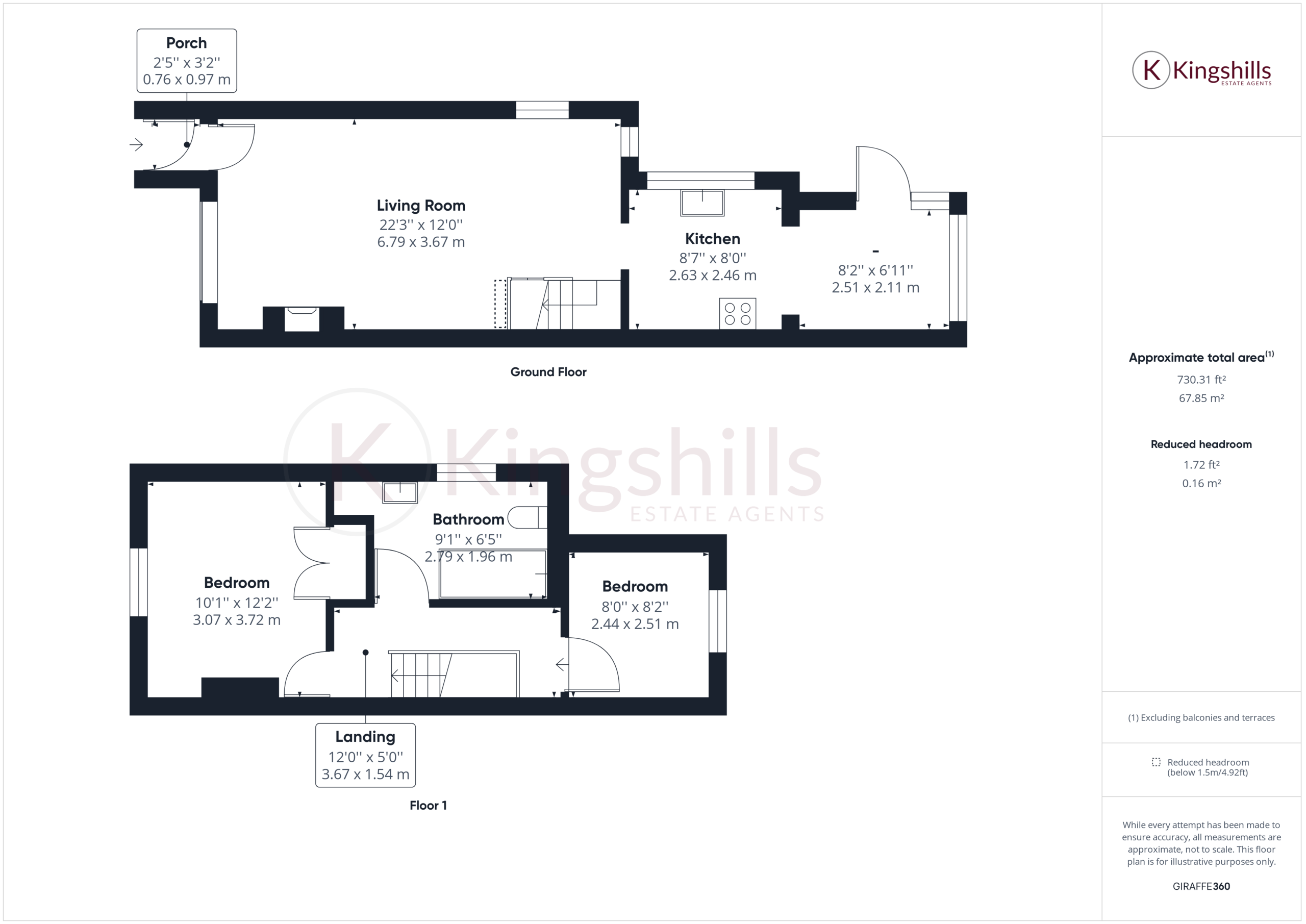 2 bed semi-detached house for sale in High Street, Great Missenden - Property floorplan