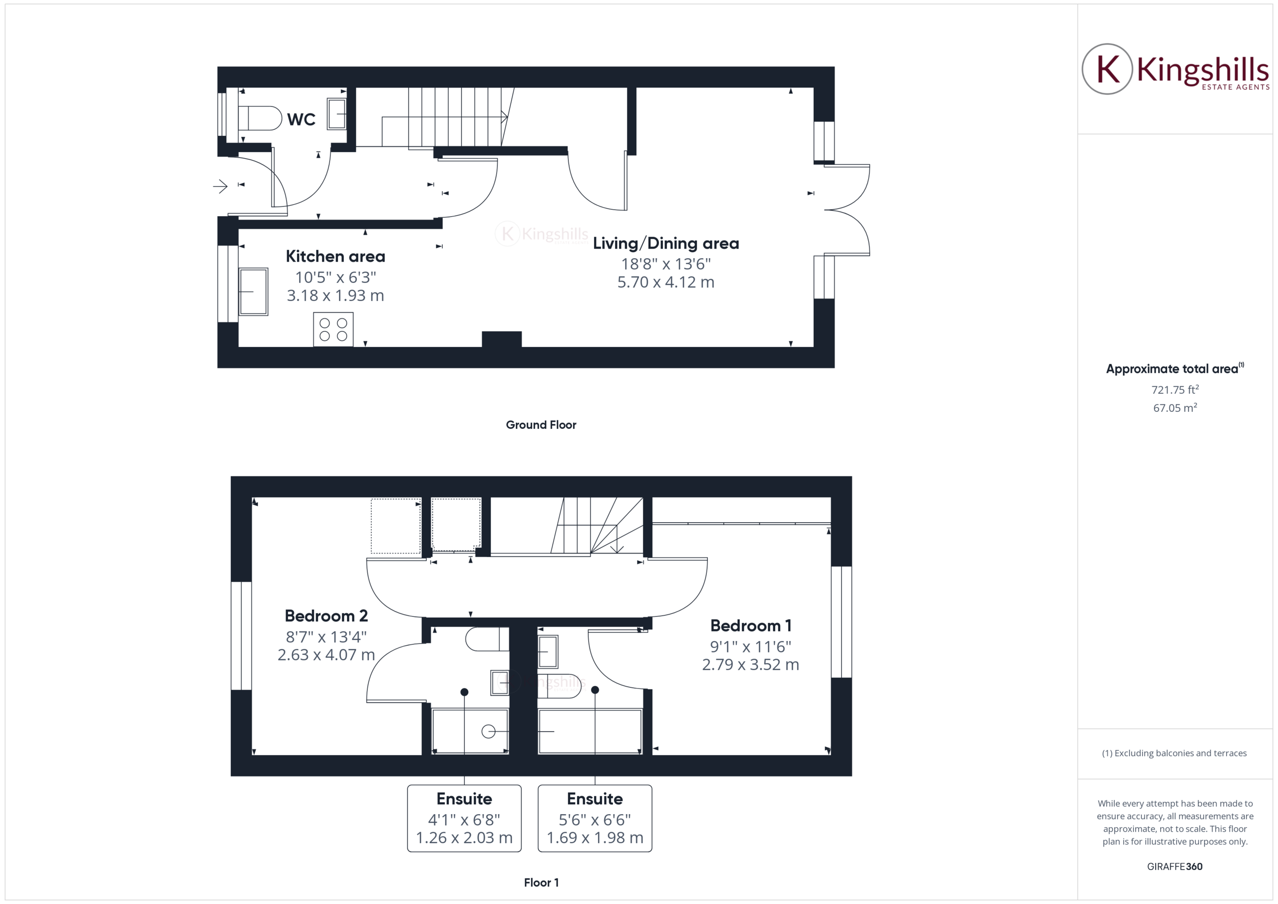 2 bed terraced house for sale in Sierra Road, High Wycombe - Property floorplan