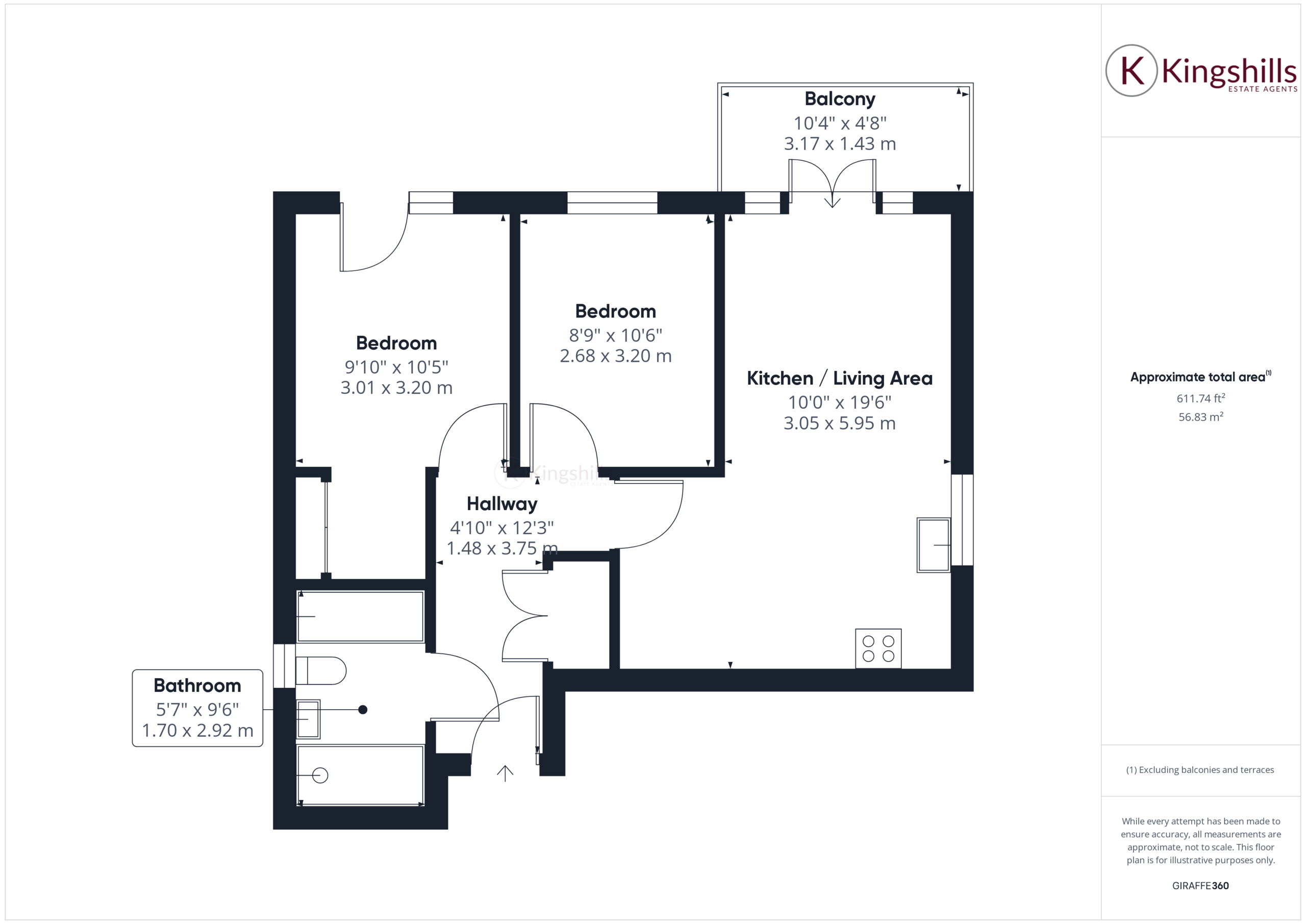 2 bed for sale in Sierra Road, High Wycombe - Property floorplan