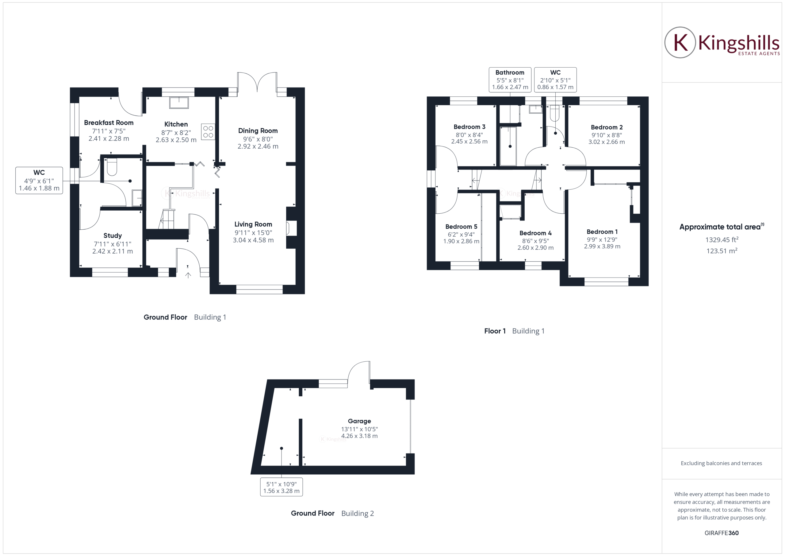 5 bed semi-detached house for sale in Holmer Green, High Wycombe - Property floorplan