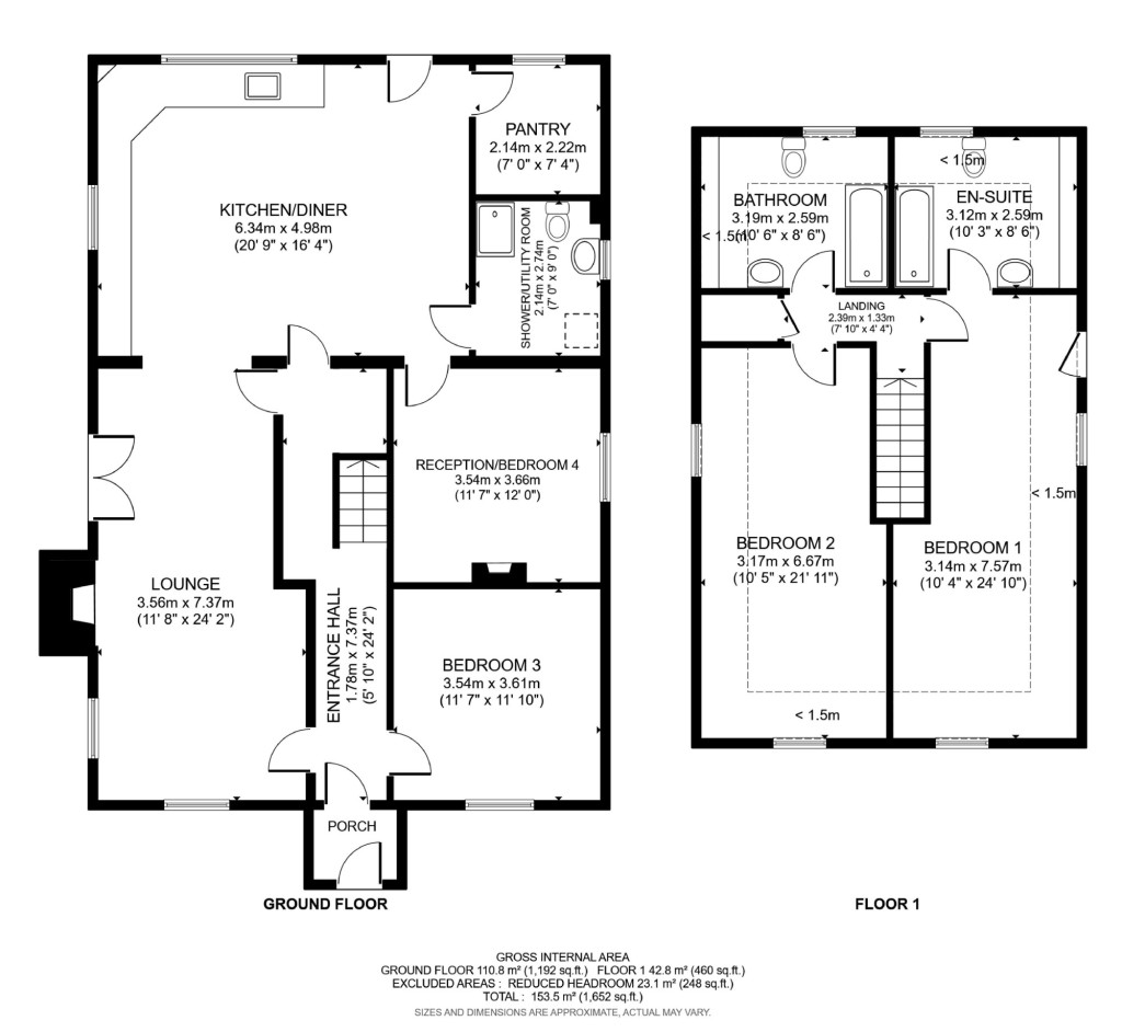 3 bed detached house for sale in Lynsore Bottom, Canterbury - Property Floorplan