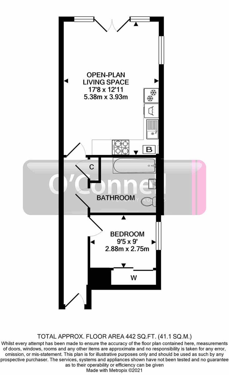 1 bed flat to rent in Merchants Quay, Gloucester - Property floorplan
