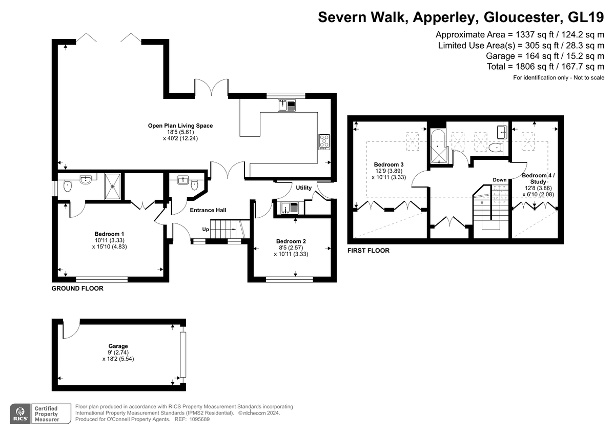 4 bed detached house for sale in off Deerhurst Road, Apperley - Property floorplan