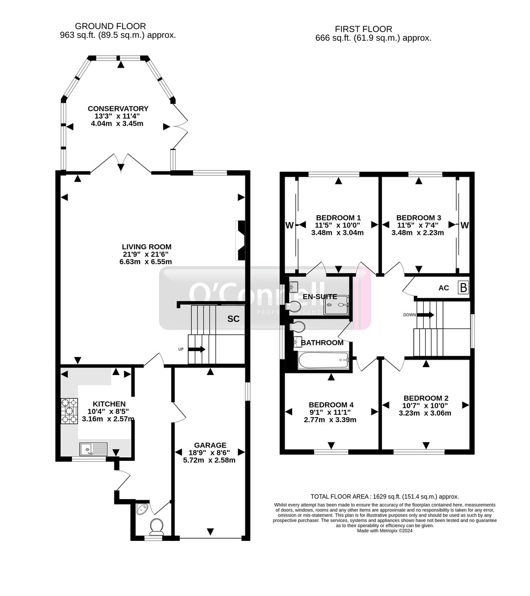 4 bed detached house to rent in North Road, Kingsholm - Property floorplan