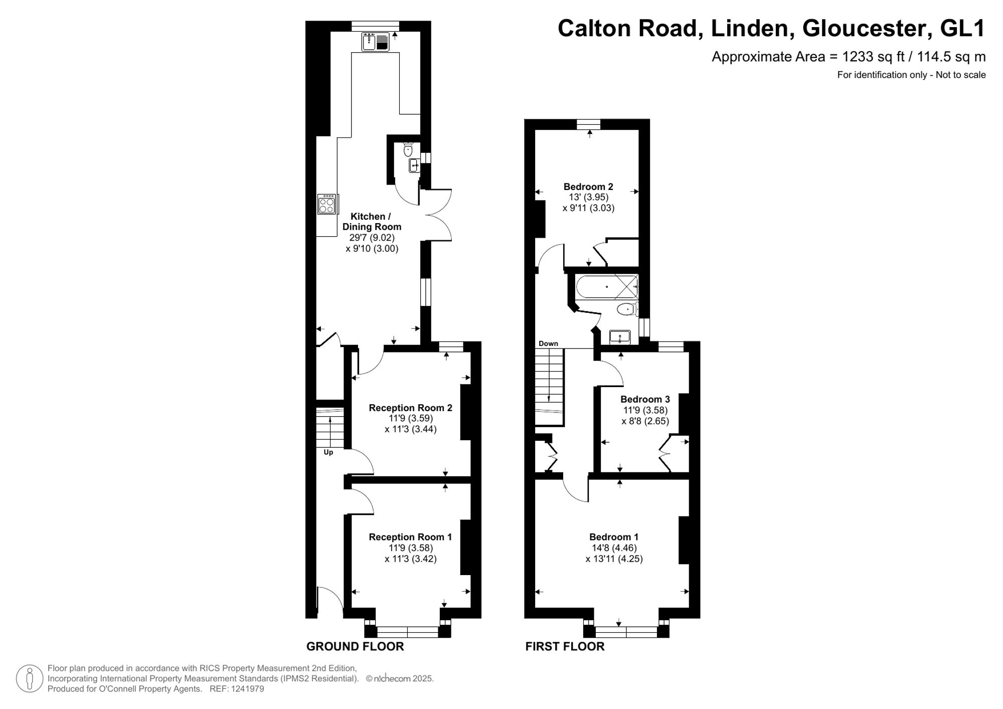 3 bed semi-detached house for sale in Calton Road, Gloucester, GL1 - Property floorplan