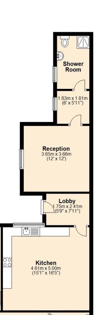 Takeaway to rent in Foleshill Road, Coventry - Property Floorplan